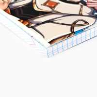 Тетрадь А5, 96 л на скрепке, 4 шт  &laquo;Аниме&raquo; МИКС