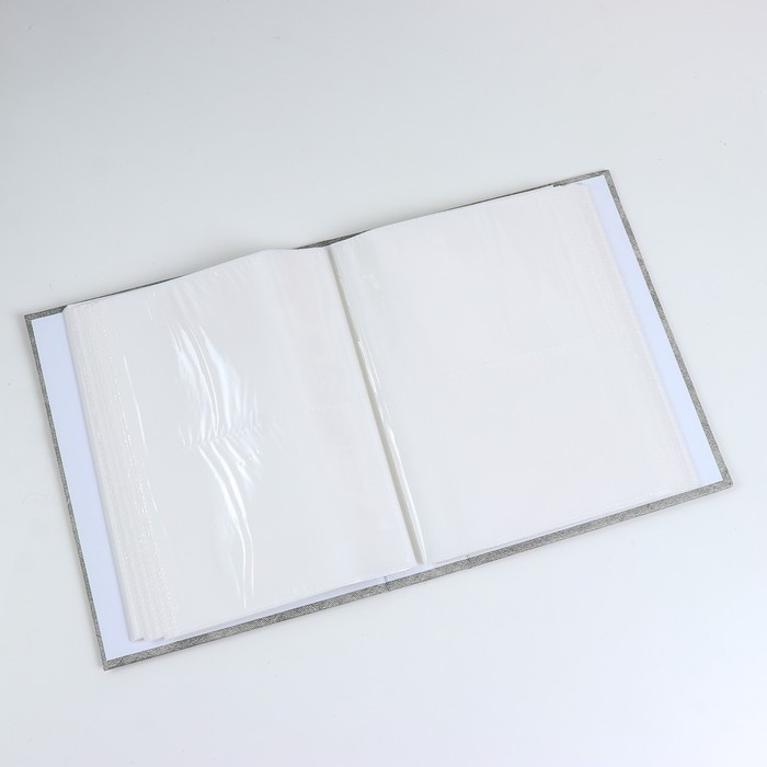 Фотоальбом на 200 фото 10х15 см "Классика" золотые линии МИКС 23,5х18,5х5,5 см