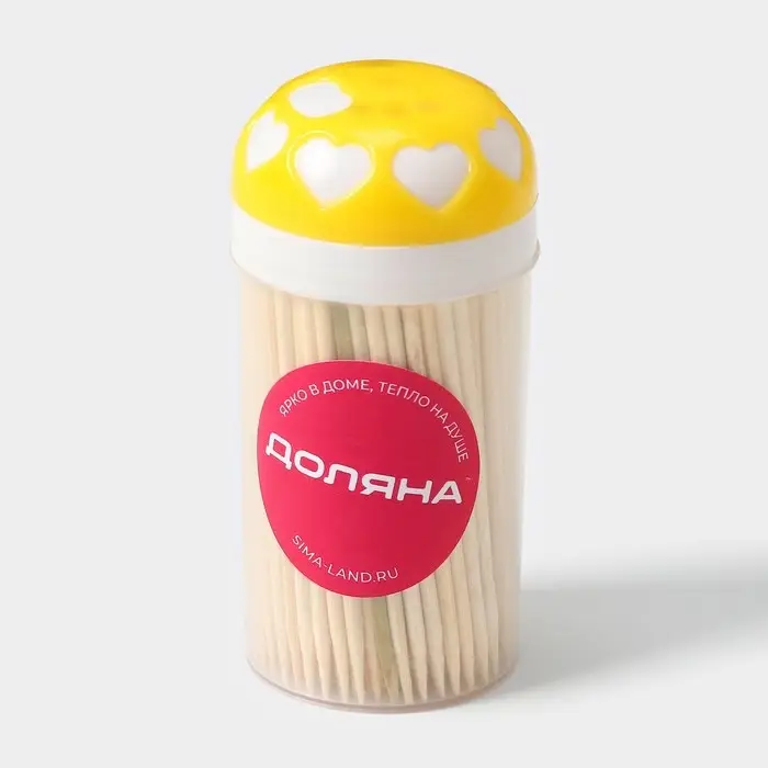 Зубочистки Доляна &laquo;Сердца&raquo;, 190 шт., МИКС