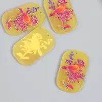 Декор для творчества акрил "Птица на сухоцвете" 0,2х2,4х4 см