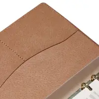 Органайзер на кольцах, C6, с хлястиком, 80л, линия, к/зам, Коричневый