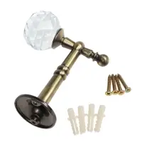 Крючок - держатель для штор на стену CAPPIO KS043, металлический, цвет бронза, 2 шт