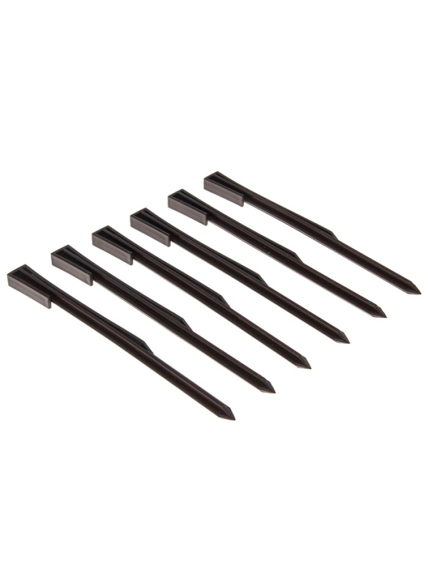 Колышки для бордюрной ленты, h = 40 см, набор 10 шт., коричневый, Greengo