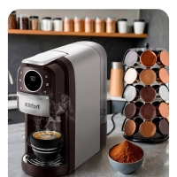 Кофеварка капсульная рожковая 3 в 1 КТ-7656 - 1400 Вт