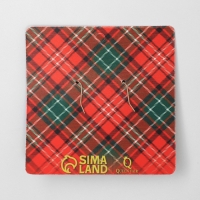 Новый год! Серьги &laquo;Новогодние&raquo; шар-венок, цветные в золоте