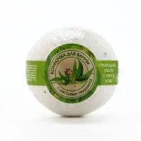 Бомбочка для ванны с листьями эвкалипта, 120 г, Кладовая красоты