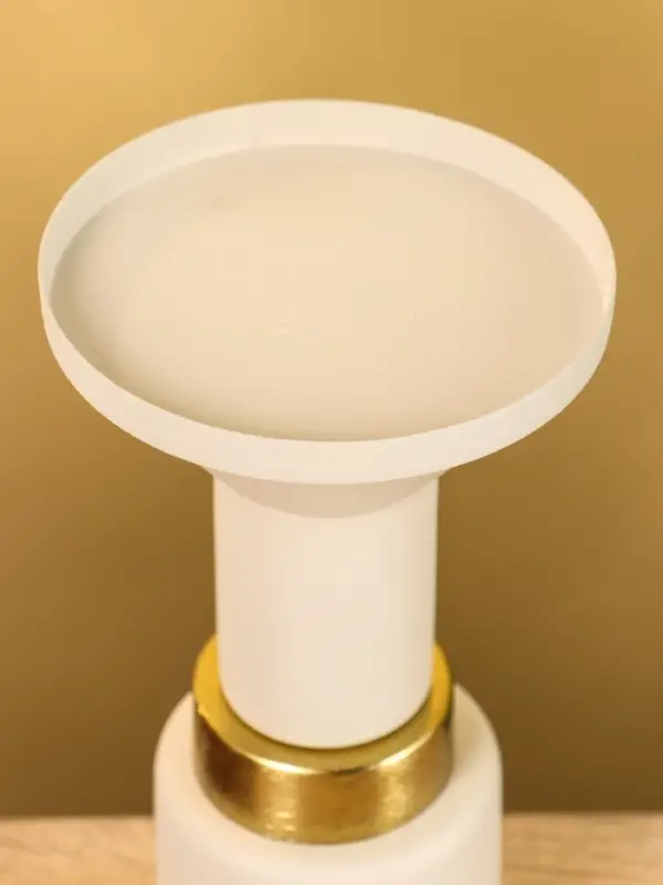 Подсвечник на 1 свечу текстурный "Фисташковый" 10,5х10,5х20 см