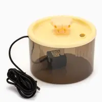 Фонтан для животных с миской, 34&times;17.5&times;11.5 см, бежевый