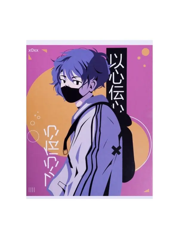 Тетрадь 48 листов в линейку Calligrata &laquo;АнимеArt&raquo;, в линейку, обложка мелованный картон, ВД-лак, блок офсет, МИКС