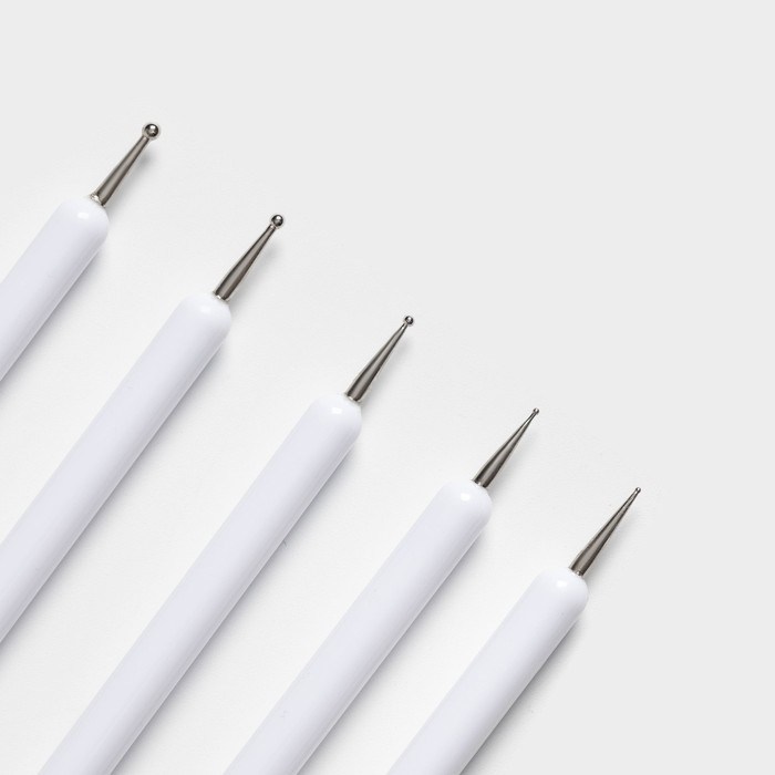 Набор кондитерских кисточек для декорирования Доляна &laquo;Алмаз&raquo;, 5 шт, цвет белый