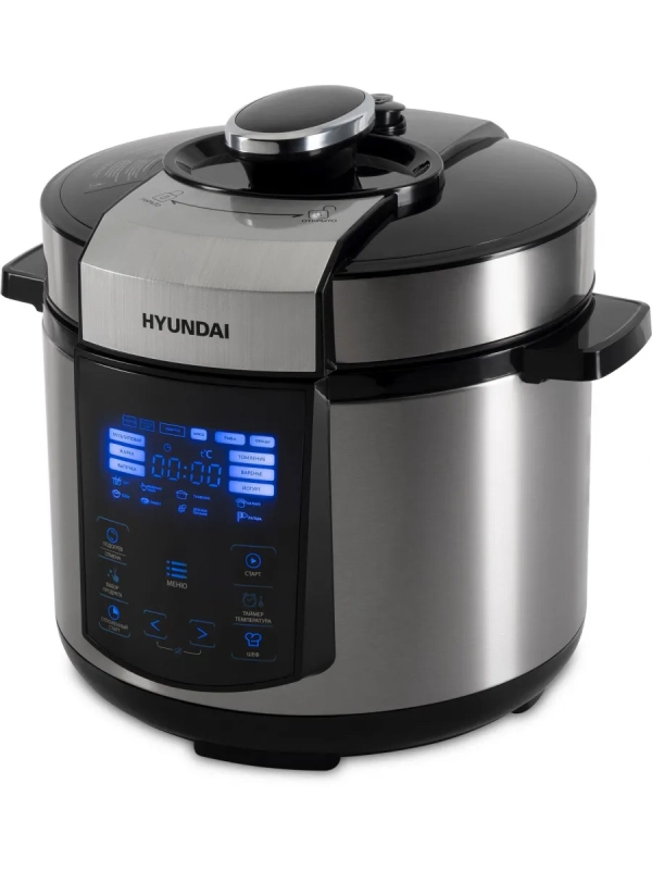 Мультиварка-скороварка HYMC-1618 серебристый-черный
