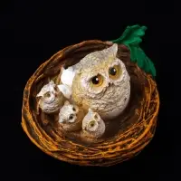 Фигура "Совушки в гнезде" 7.5х10х9.2 см