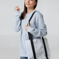 Шопер Clarity с серым органайзером, прозрачный