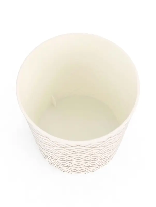 Горшок 1,6л d14см h15,5см пластик белый "Золотое напыление" 3