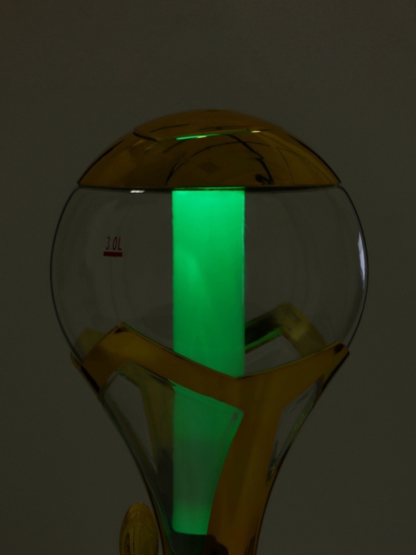 Башня пивная &laquo;Шар&raquo;, 3 л, ёмкость для льда, подсветка, пластик, золотистый