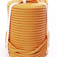 Веревка страховочно-спасательная "Climb" 32 прядная, зелено-оранжевая, d= 8 мм, 50 м