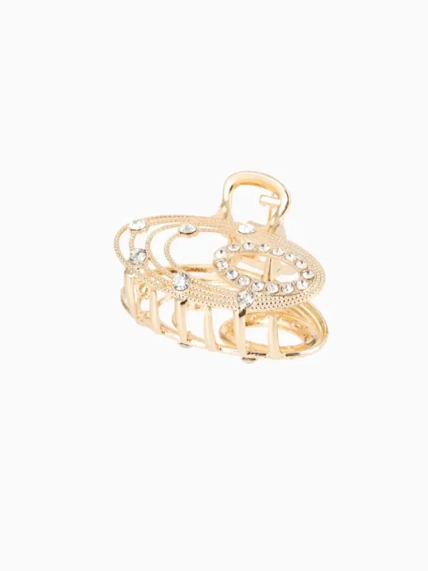 Краб для волос "Джули" овал, 4,5 см, золото