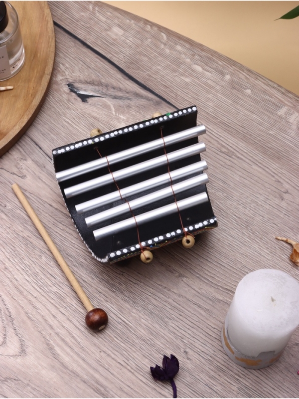 Сувенирный музыкальный инструмент "Ксилофон" бамбук, алюминий 25х15х8 см