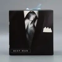 Коробка подарочная складная, упаковка, &laquo;Джентельмену&raquo;, 18 х 18 х 18 см