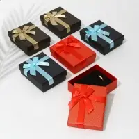 Коробочка подарочная под набор &laquo;Классик&raquo;, 7&times;9 (размер полезной части 6.4&times;8.5 см), МИКС, вставка чёрная