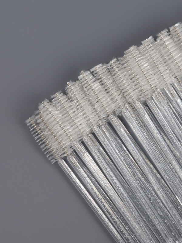 Щёточки для бровей и ресниц, набор - 50 шт, 10 см, цвет белый/прозрачный