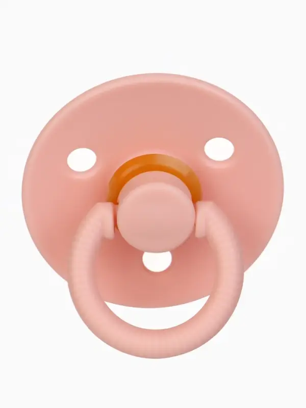 Набор классических пустышек, 2 шт., латекс, персиковый/айвори, в контейнере, от 3 мес., M&B