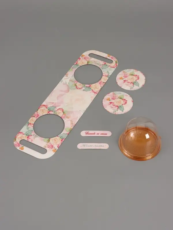 Коробка с куполом "Букет" 11,5 х 12 х 15,5 см