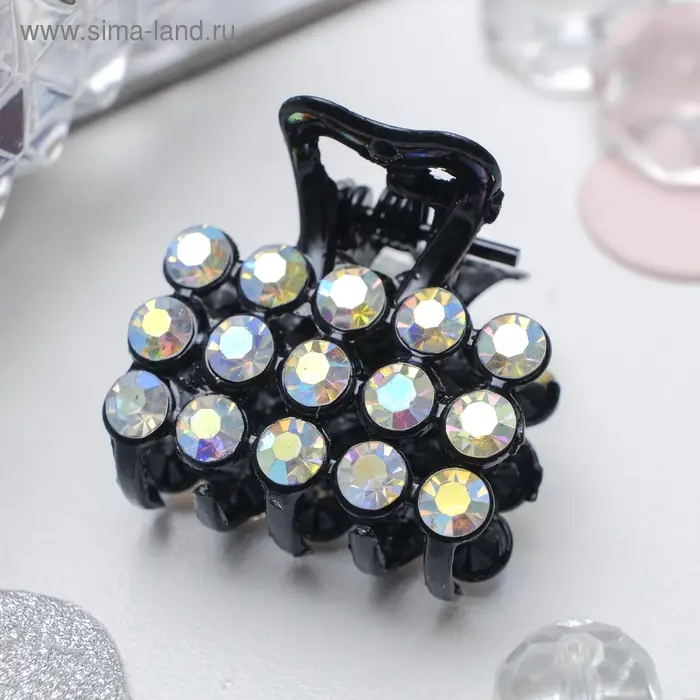 Крабик для волос &laquo;Классик&raquo;, 2.5 см, чёрный