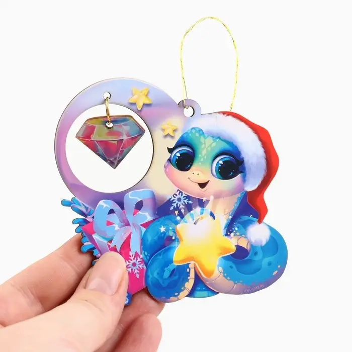 Елочная игрушка &laquo;Нежность&raquo; 6 шт., 8.8&times;8.7 см