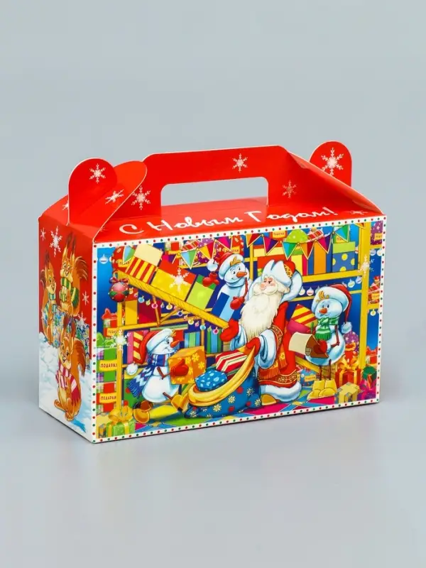 Подарочная новогодняя коробка &laquo;Сияние праздника&raquo; , подарочек малый 17.5&times;7&times;10.5 см