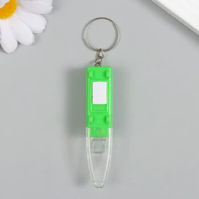 Фонарик брелок для ключей на кольце &laquo;Электропоезд&raquo;, мигает, 7&times;1.2 см, МИКС