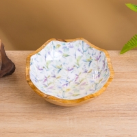 Салатник "Оттенки сирени" дерево манго 20х20х8 см