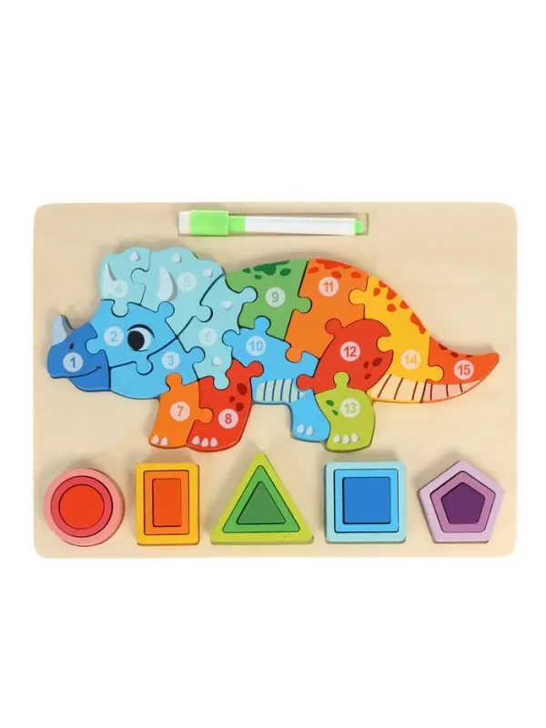 Деревянный 3D- пазл для малышей