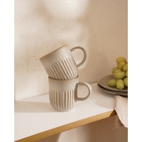 Набор кружек фарфоровых SL Home &laquo;Монти&raquo;, 400 мл, цвет коричневый