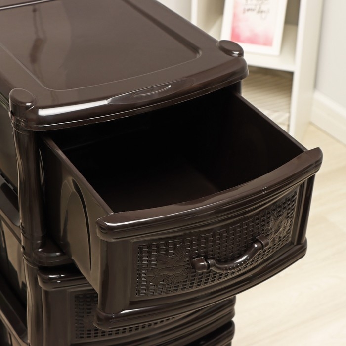 Комод 4-х секционный &laquo;Эконом&raquo;, цвет коричневый