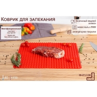 Коврик - антижир для запекания Доляна &laquo;Шипы&raquo;, силикон, 39&times;27,5 см, цвет МИКС