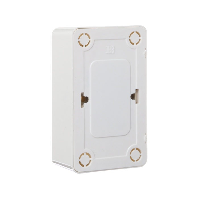 Розетка двухместная Luazon Lighting "Лига", 16 А, накладная, с з/к, белая