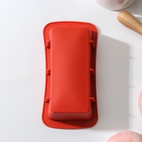 Форма для выпечки Доляна &laquo;Хлеб&raquo;, силикон, 16,7&times;8,5&times;4,8 см, внутр.размер 14,7&times;6,5 см, цвет МИКС