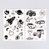 Набор &laquo;Детские татуировки&raquo;, светятся в темноте, 2 листа