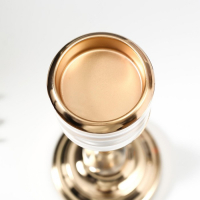 Подсвечник металл на 1 свечу "Прозрачность"МИКС золото 26х12х12 см