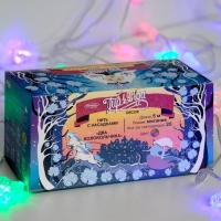 Гирлянда &laquo;Нить&raquo; 5 м с насадками &laquo;Два колокольчика&raquo;, IP20, прозрачная нить, 20 LED, свечение мульти (RG/RB), мигание, 220 В