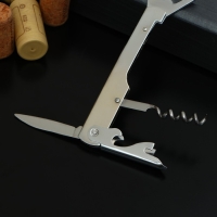 Штопор - открывашка Доляна &laquo;Универсальная&raquo;, 14 см, цвет серебристый