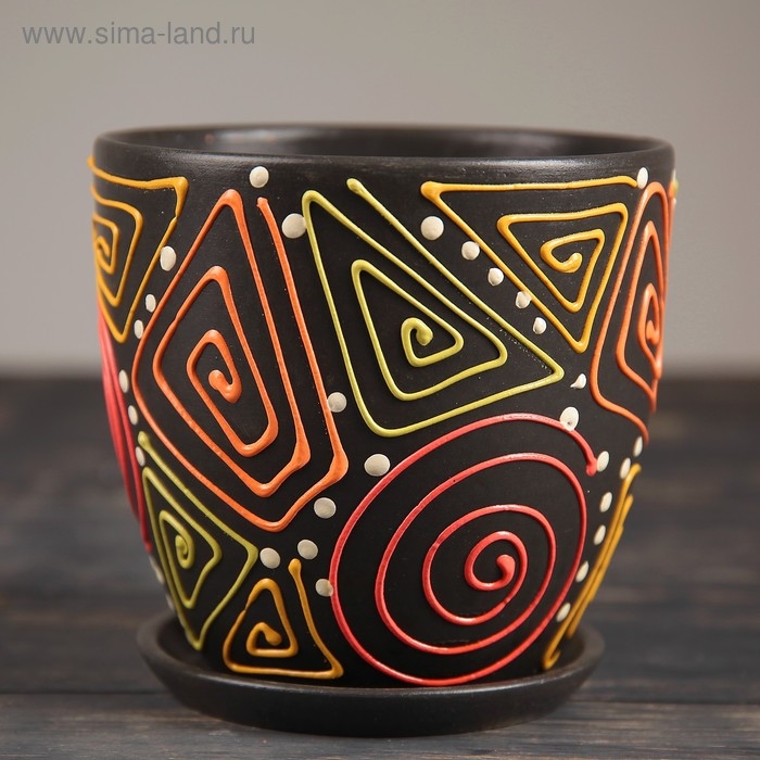 Горшок цветочный "Радуга" № 6 Высокий овал, 8,5 л