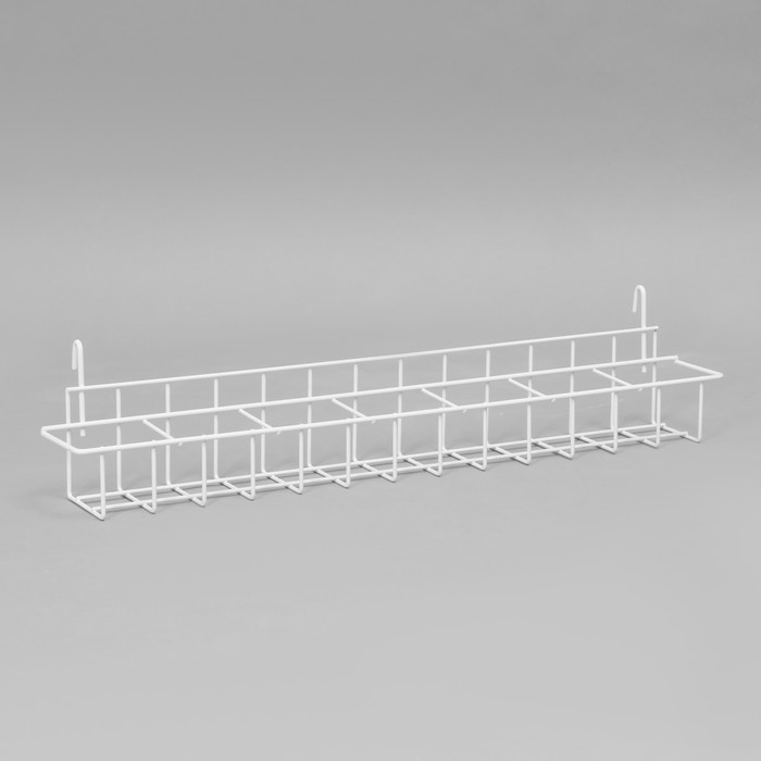 Корзина под семена на сетку 59&times;8,5&times;9 см, цвет белый