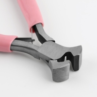 Кусачки торцевые, для рукоделия, 10,5 &times; 6,5 см, цвет серебряный/розовый