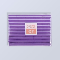 Бафы наждачные для ногтей, набор 50 шт, двухсторонние, 3,5 &times; 2,5 см, цвет фиолетовый