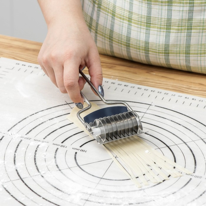 Нож для нарезания домашней лапши KONFINETTA &laquo;Профи&raquo;, 5 мм, 17,5&times;7,5&times;3 см, цвет серебристый