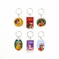Брелок из пластика &laquo;Новогодний&raquo;, 6 шт., 5&times;4 см, МИКС