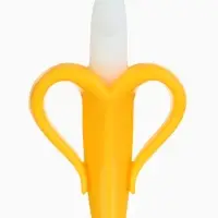 Набор силиконовых прорезывателей для зубов &laquo;Банан, погремушка&raquo;, 2 шт., Крошка Я