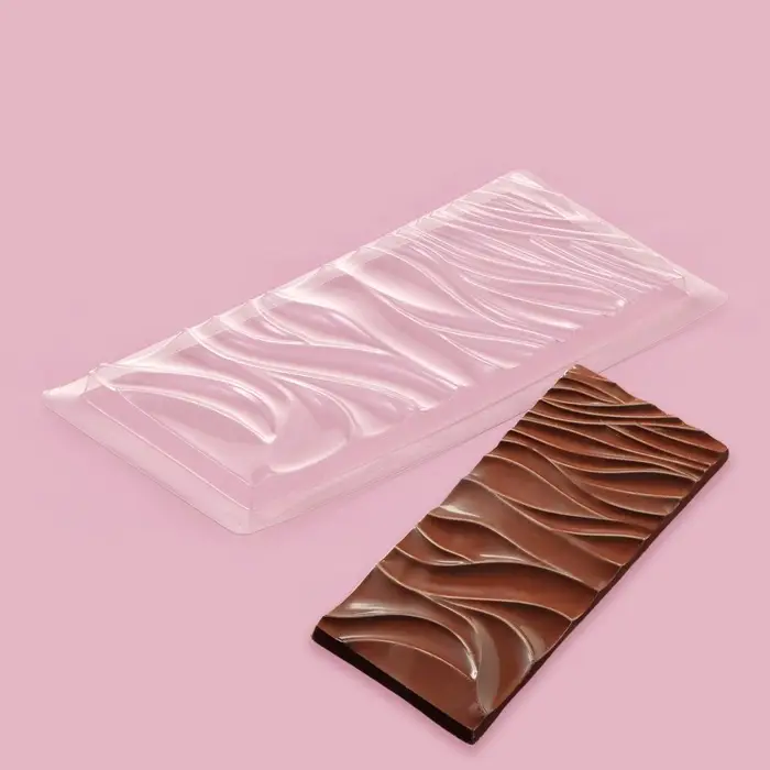 Форма для шоколада &laquo;Волны&raquo;, пластик, 20,5&times;10,5&times;1 см, прозрачная